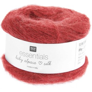 ESSENTIALS BABY ALPACA LOVES SILK CERISE