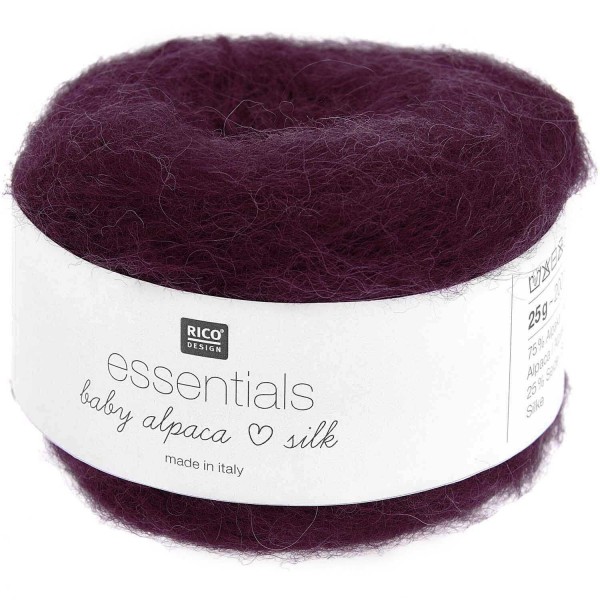 ESSENTIALS BABY ALPACA LOVES SILK LILAS
