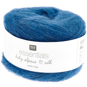 ESSENTIALS BABY ALPACA LOVES SILK BLEU
