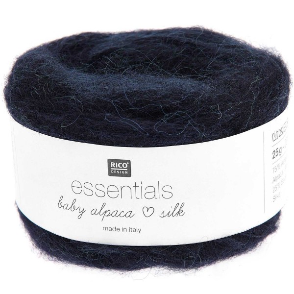 ESSENTIALS BABY ALPACA LOVES SILK MARINE