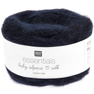 ESSENTIALS BABY ALPACA LOVES SILK MARINE