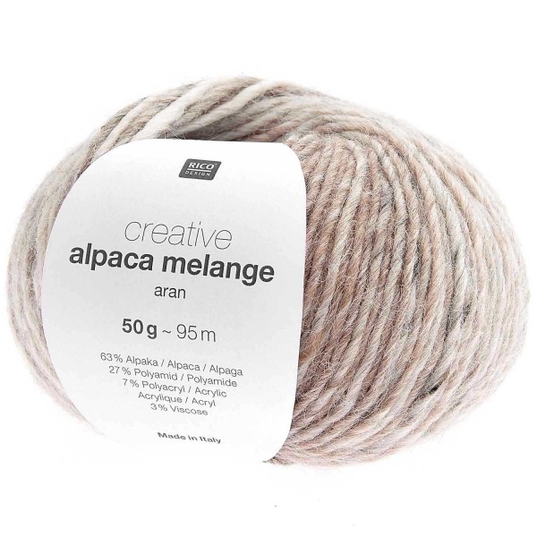 CREATIVE ALPACA MELANGE ARAN ECRU NATURE