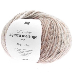 CREATIVE ALPACA MELANGE ARAN ECRU NATURE