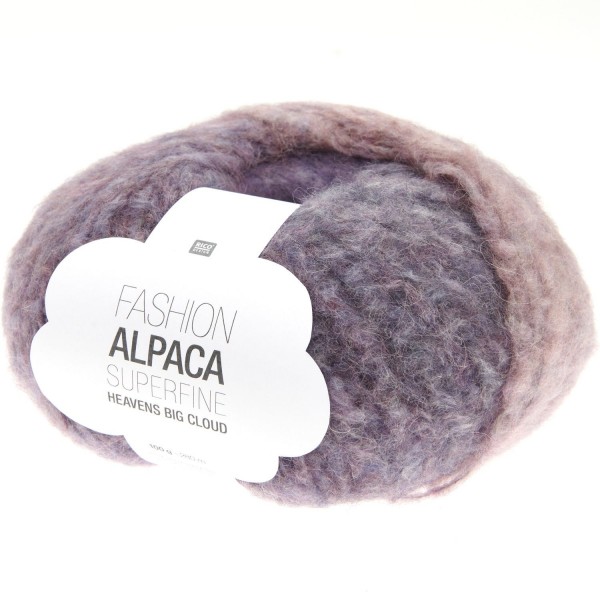 FASHION ALPACA SUPERFINE HEAVENS BIG CLOUD ROSE VIOLET