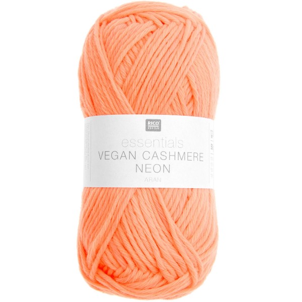 ESSENTIALS VEGAN CASHMERE NEON ARAN ORANGE