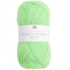 ESSENTIALS VEGAN CASHMERE NEON ARAN VERT