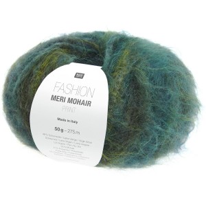 FASHION MERI MOHAIR PRINT DEEP SEA