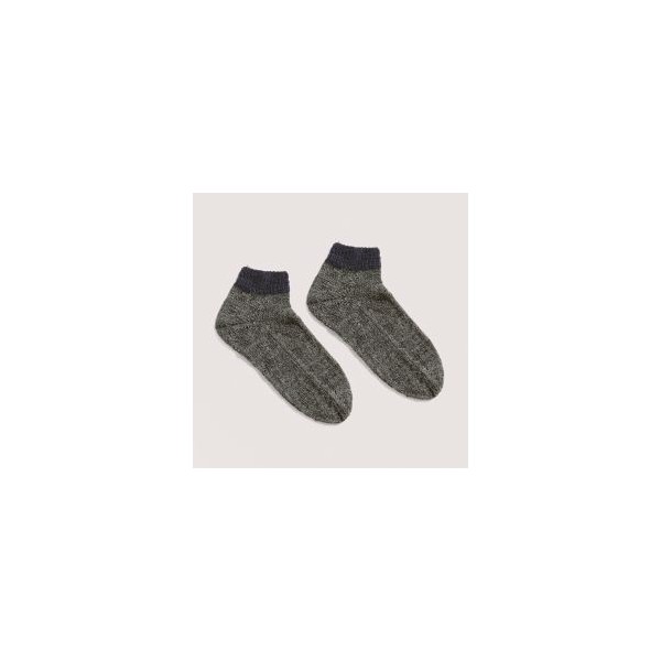 SCOKS ALPACA LUXURY 4 FILS BLEU MARINE