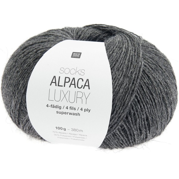 SCOKS ALPACA LUXURY 4 FILS GRIS