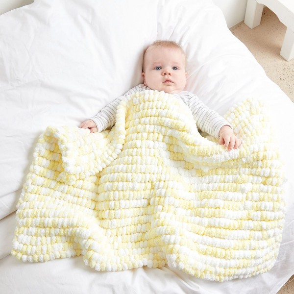 POMPON PRINT BLANC CITRON