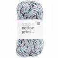 CREATIVE COTTON PRINT ARAN BLEU SPRAY