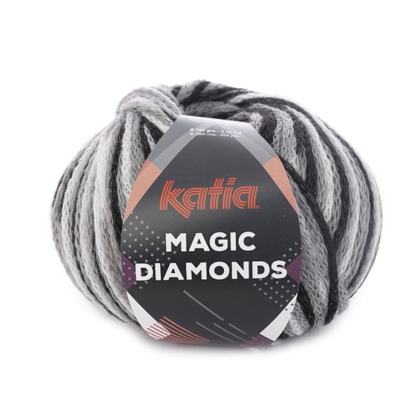 MAGIC DIAMONDS NOIR-GRIS-BLANC