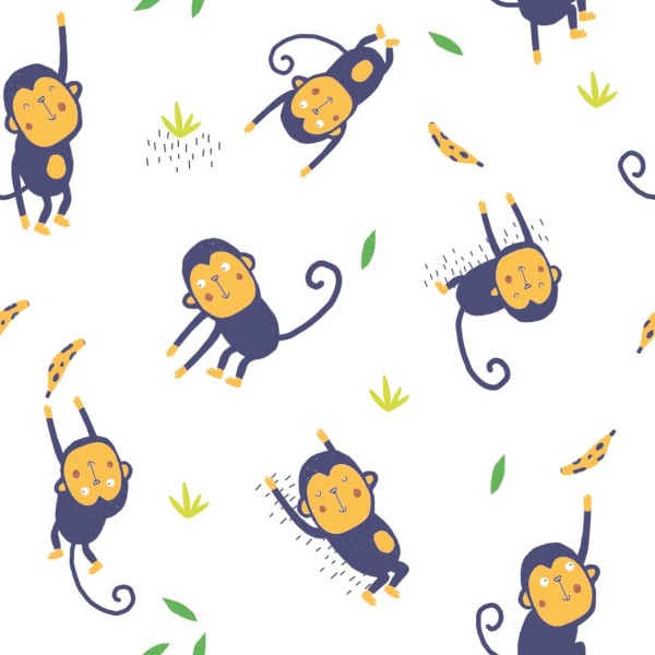 POPELIN JUMPING MONKEYS P34